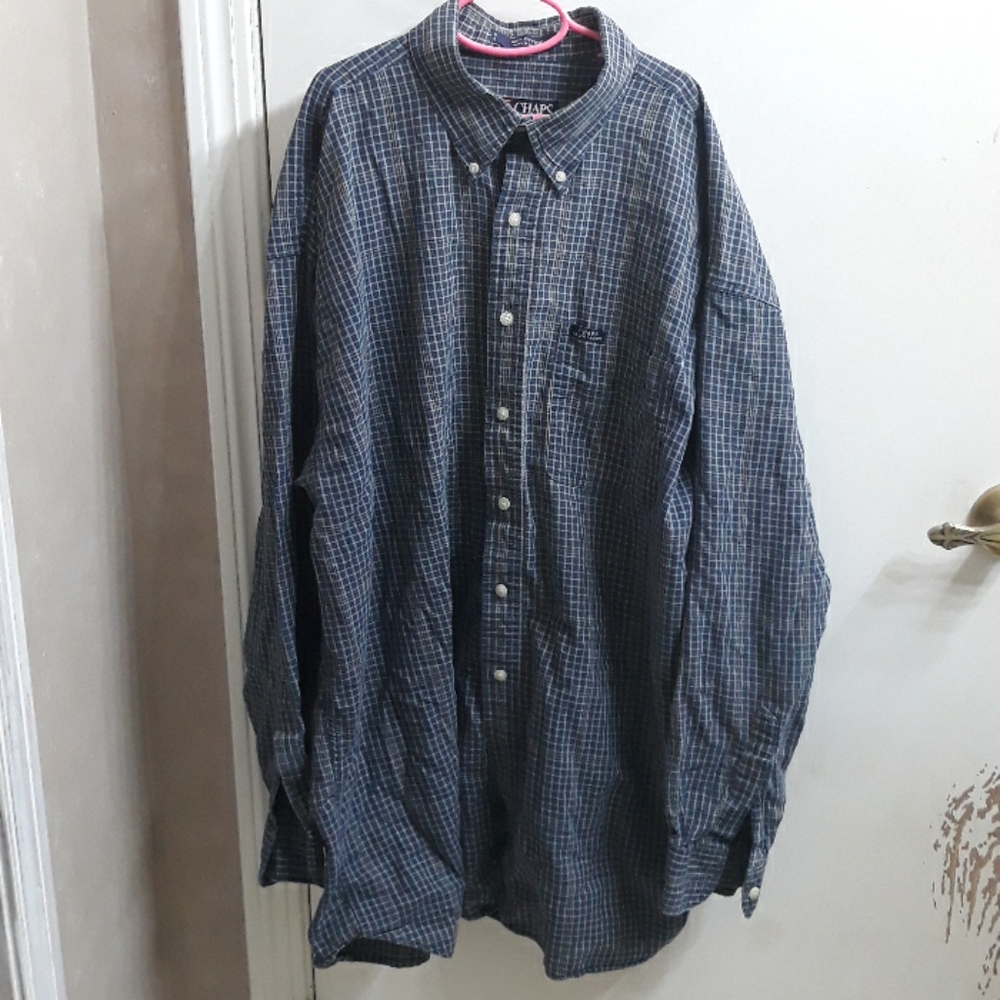 Blue mens button up